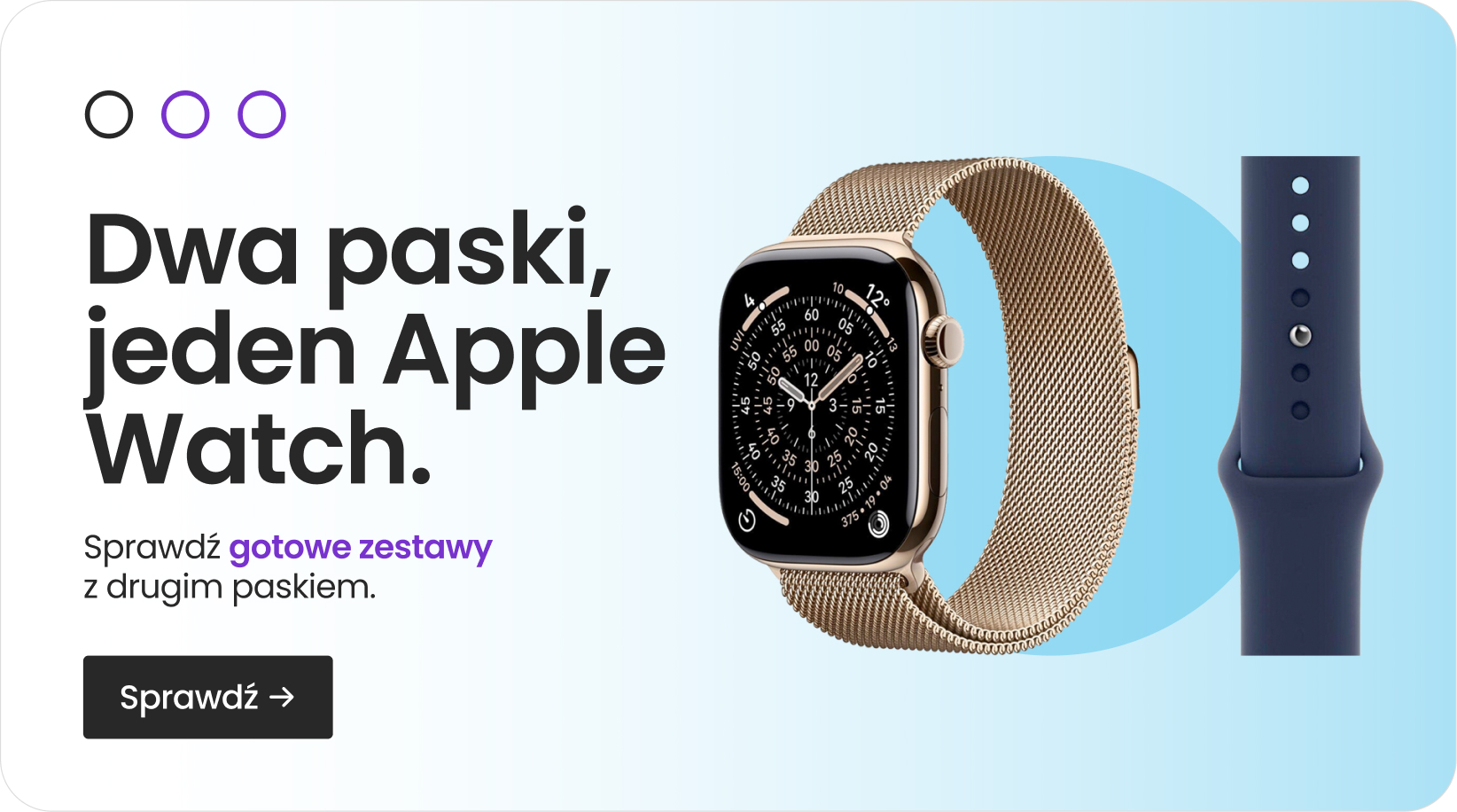 Dwa paski, jeden Apple Watch
