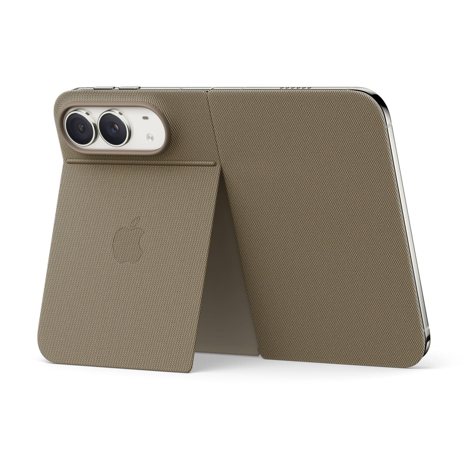 Apple Etui Folio do iPhone Duo z podpórką – Jasnobeżowe