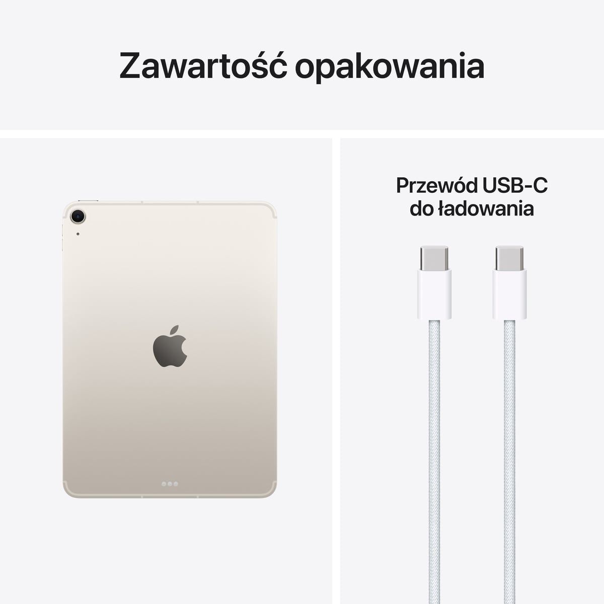 Apple iPad Air 11 M4- Zawartość opakowania