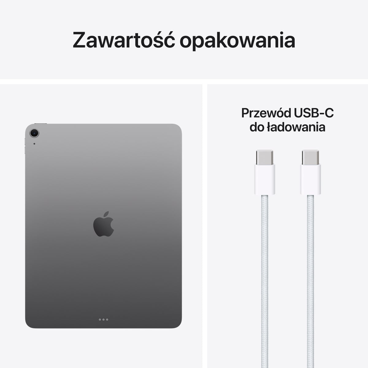 Apple iPad Air 13 M4 - Zawartośc opakowania Apple iPad Air 13 M4- Zawartość opakowania