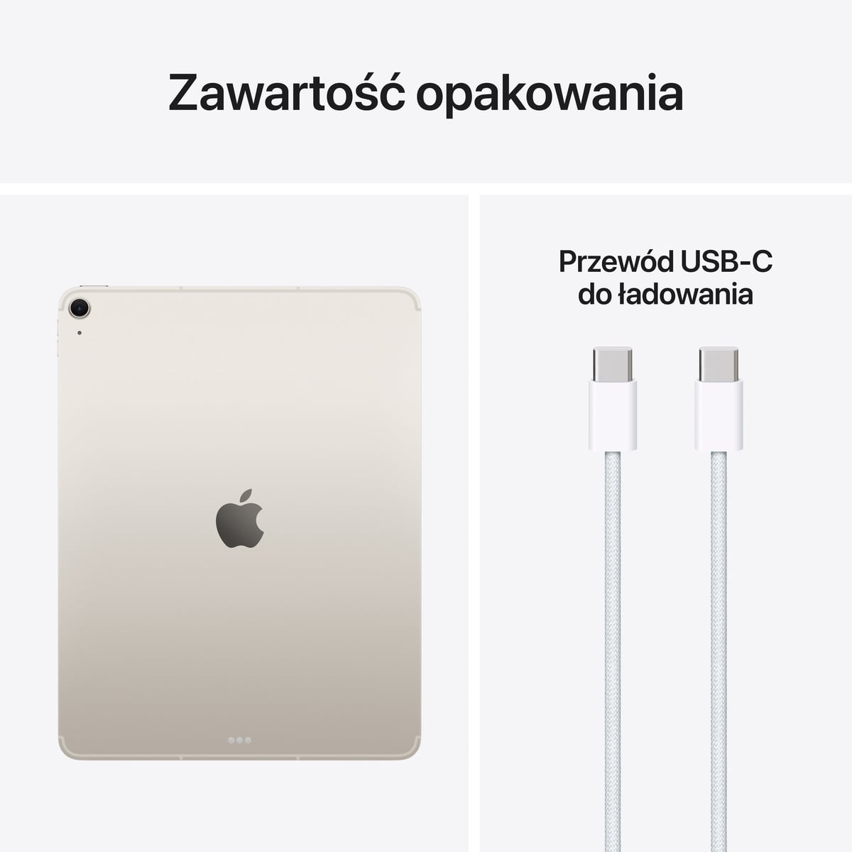 Apple iPad Air 13 M4- Zawartość opakowania