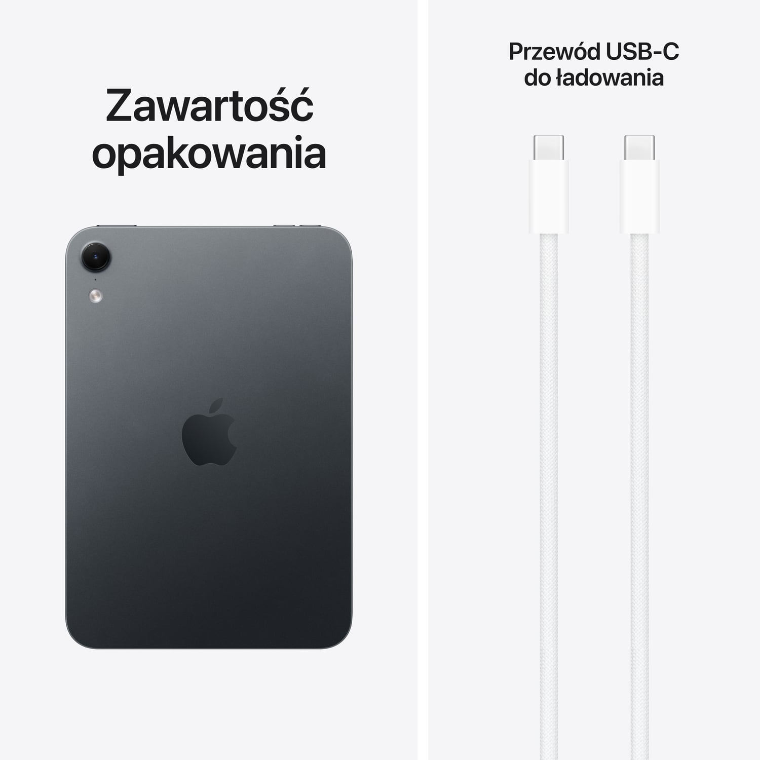 iPad mini A20 Pro - Zawartość opakowania