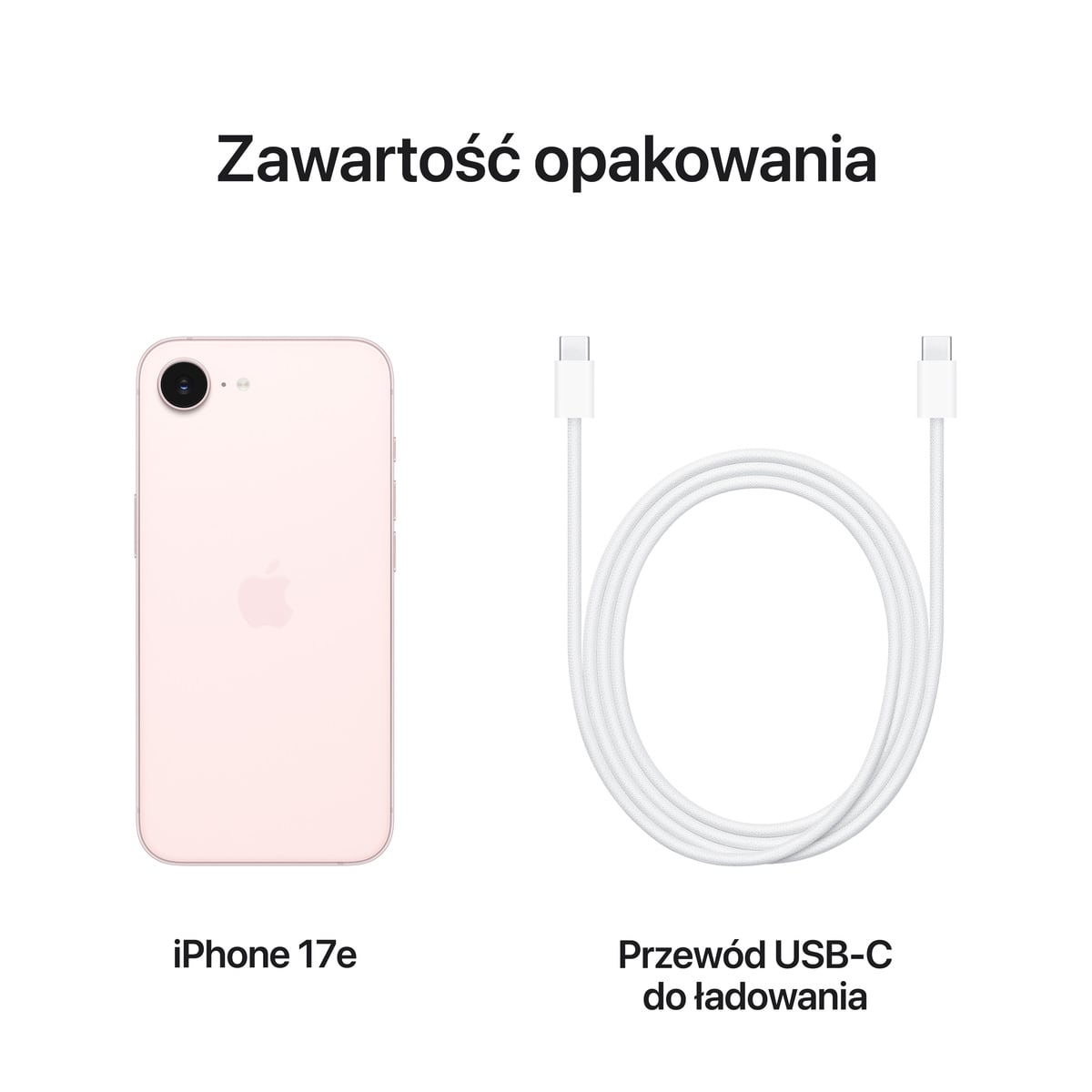 iPhone 17e biały - zestaw iPhone 17e biały - zestaw