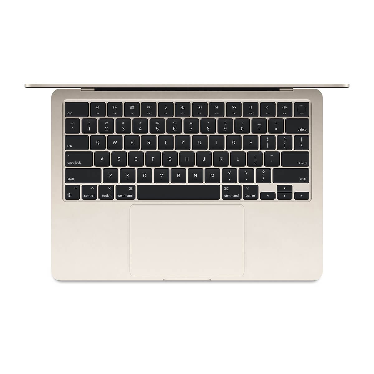 Apple MacBook Air 13 M3 8-core CPU + 10-core GPU / 16GB / 512GB SSD / Klawiatura US / Księżycowa poświata (Starlight) + Tomtoc Terra-A27 Pikowany pokrowiec - Jeziorny błękit (Lakeshore) - układ klawiatury
