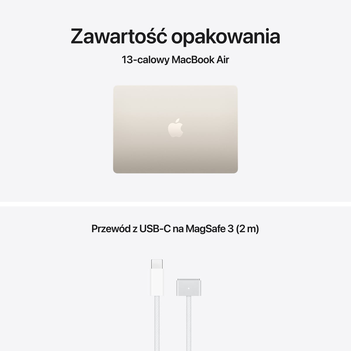MacBook Air 13 M4 - zestaw MacBook Air 13 M4 - zestaw