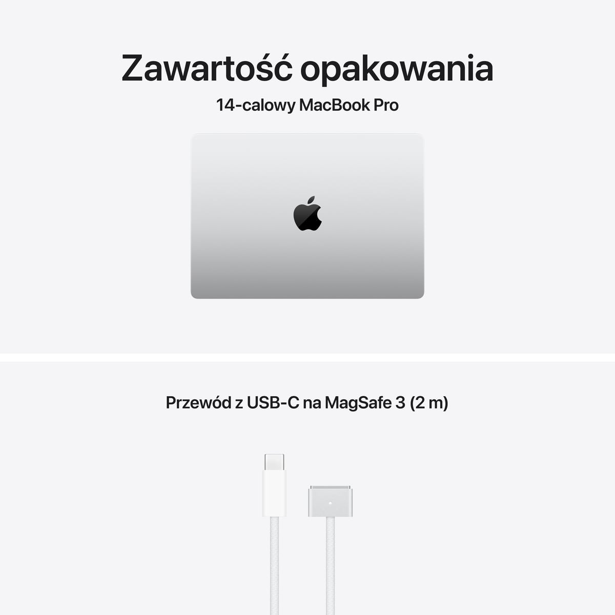 MacBook Pro 14 M3 - Silver - zestaw MacBook Pro 14 M3 - Silver - zestaw