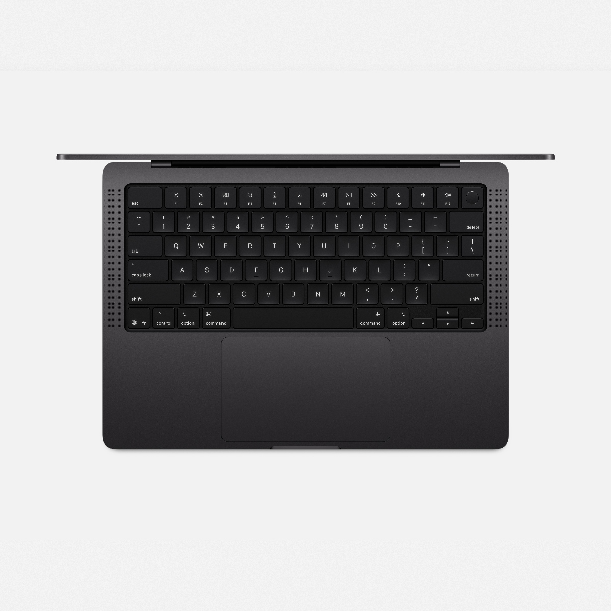 MacBook Pro 14 M5 - układ klawiatury MacBook Pro 14 M5 - układ klawiatury