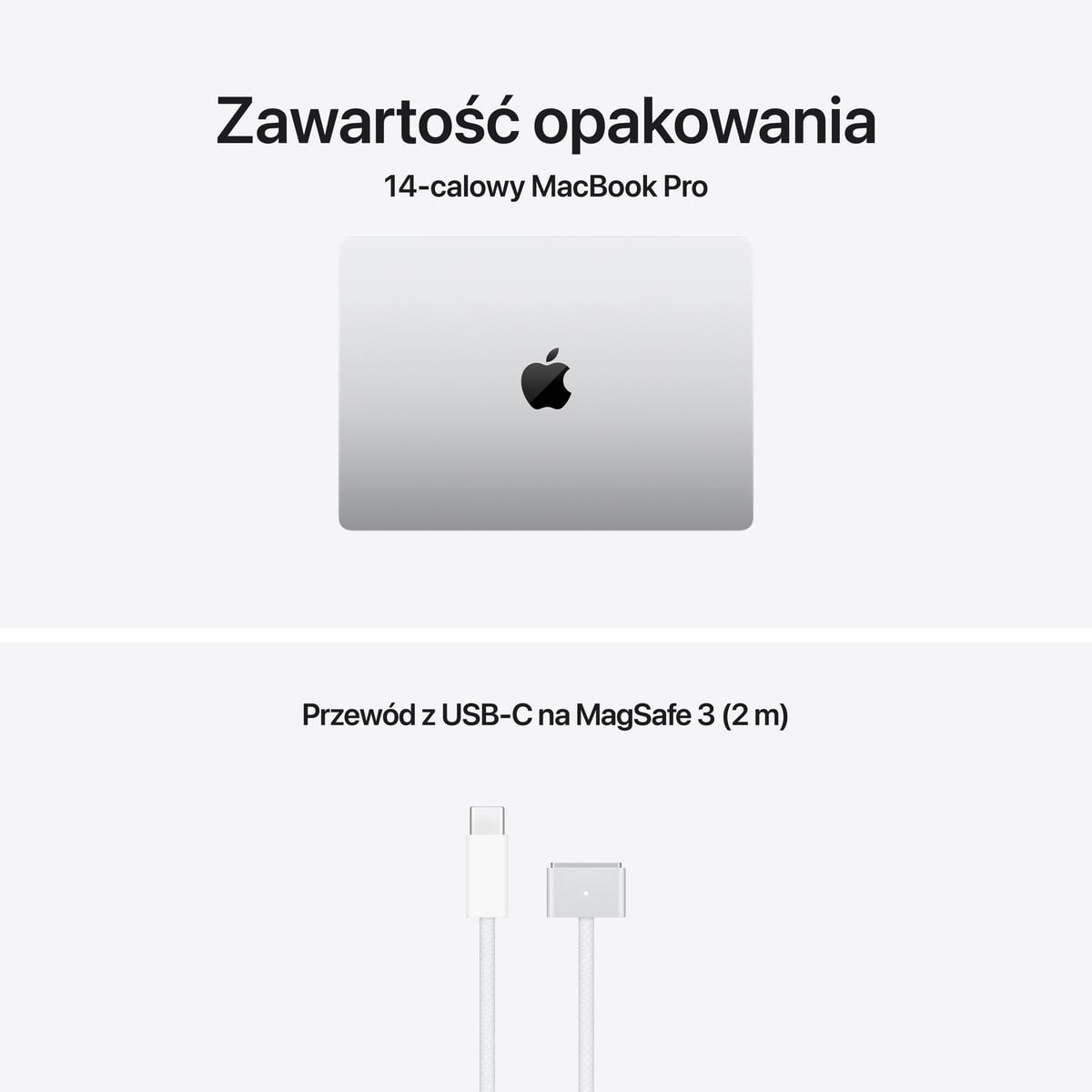 MacBook Pro 14 M3 - Silver - zestaw