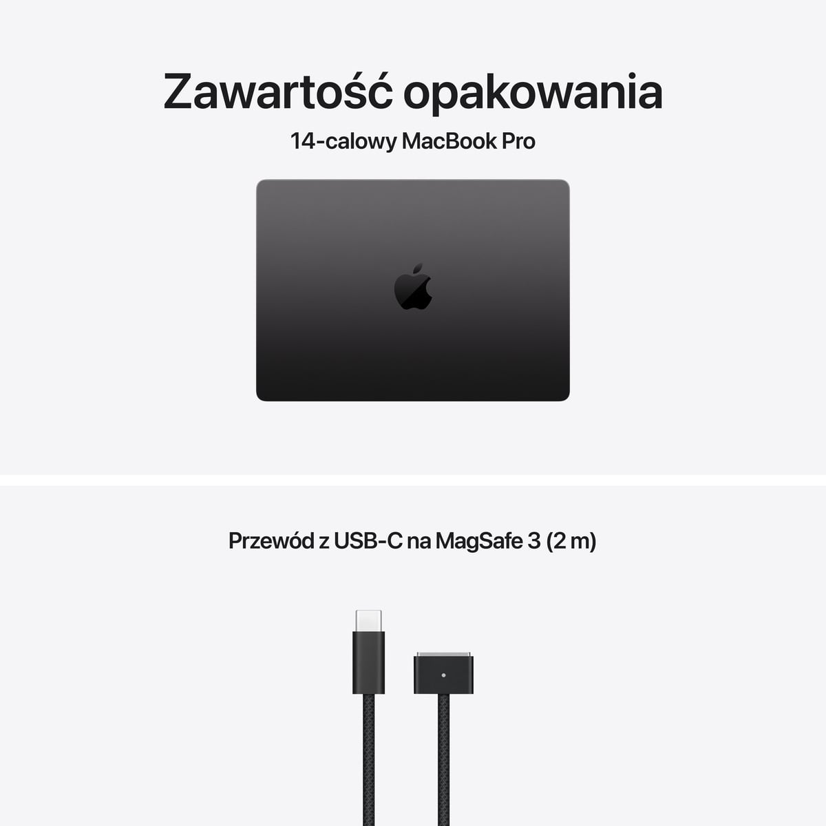 MacBook Pro 14 M3 - Silver - zestaw