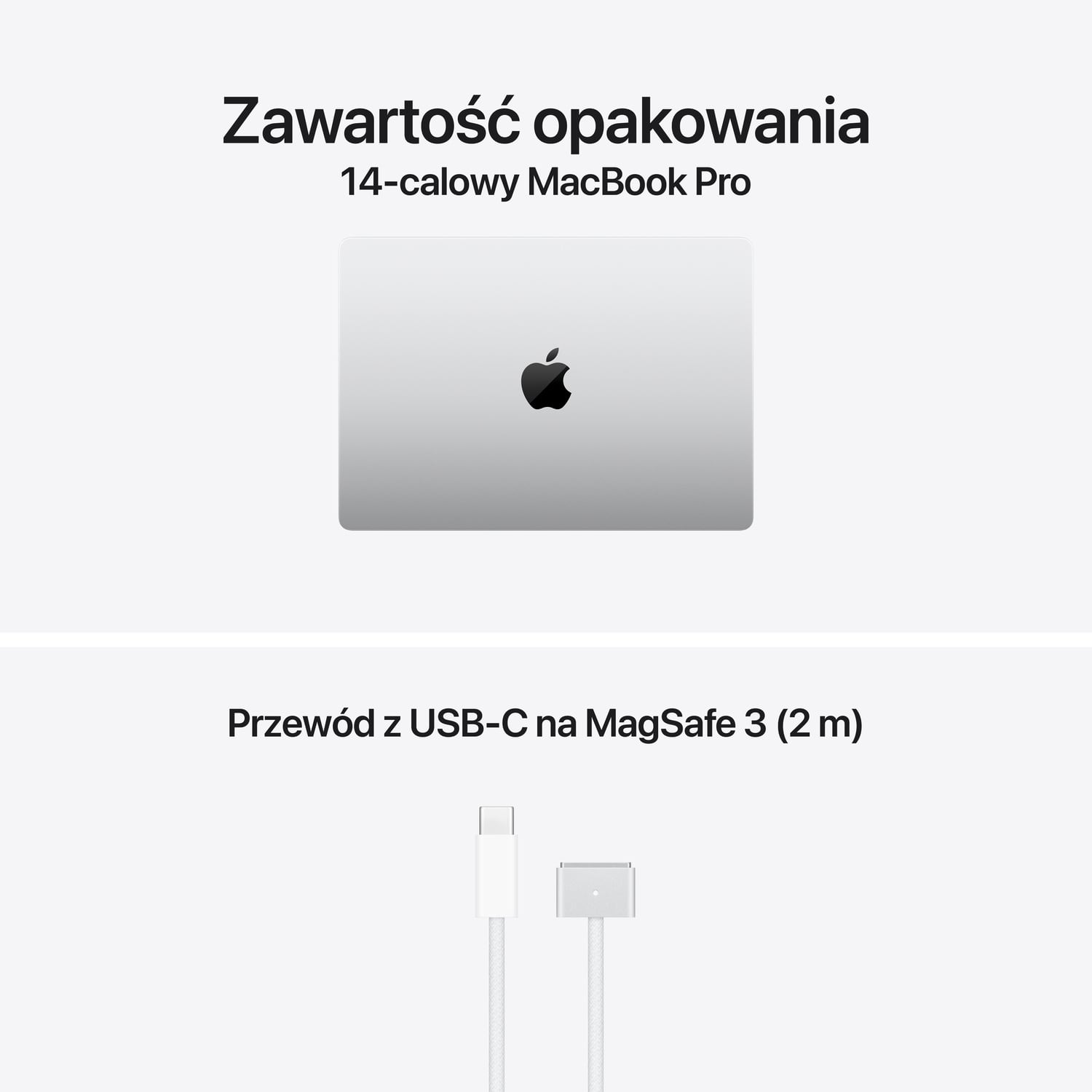 MacBook Pro 14 M3 - Silver - zestaw