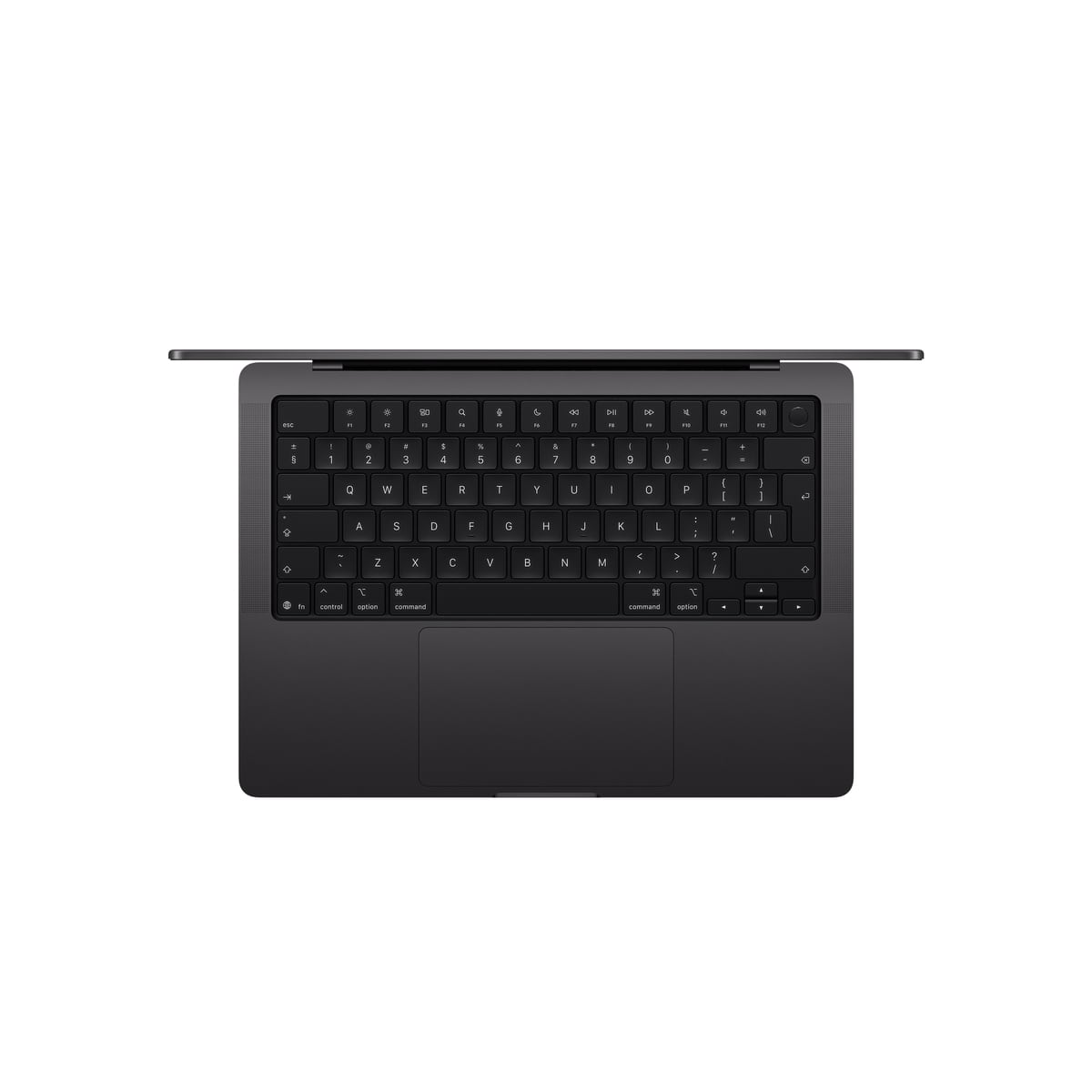 MacBook Pro 14 M5 - układ klawiatury MacBook Pro 14 M5 - układ klawiatury