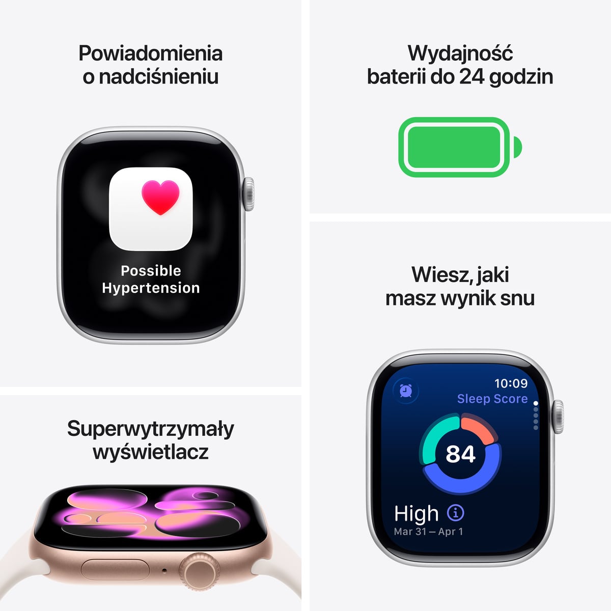 Apple Watch Series 11 GPS + Cellular Koperta 42mm z Aluminium w kolorze Różowego złota z Paskiem sportowym w kolorze Łagodnego różu - S/M - funkcje