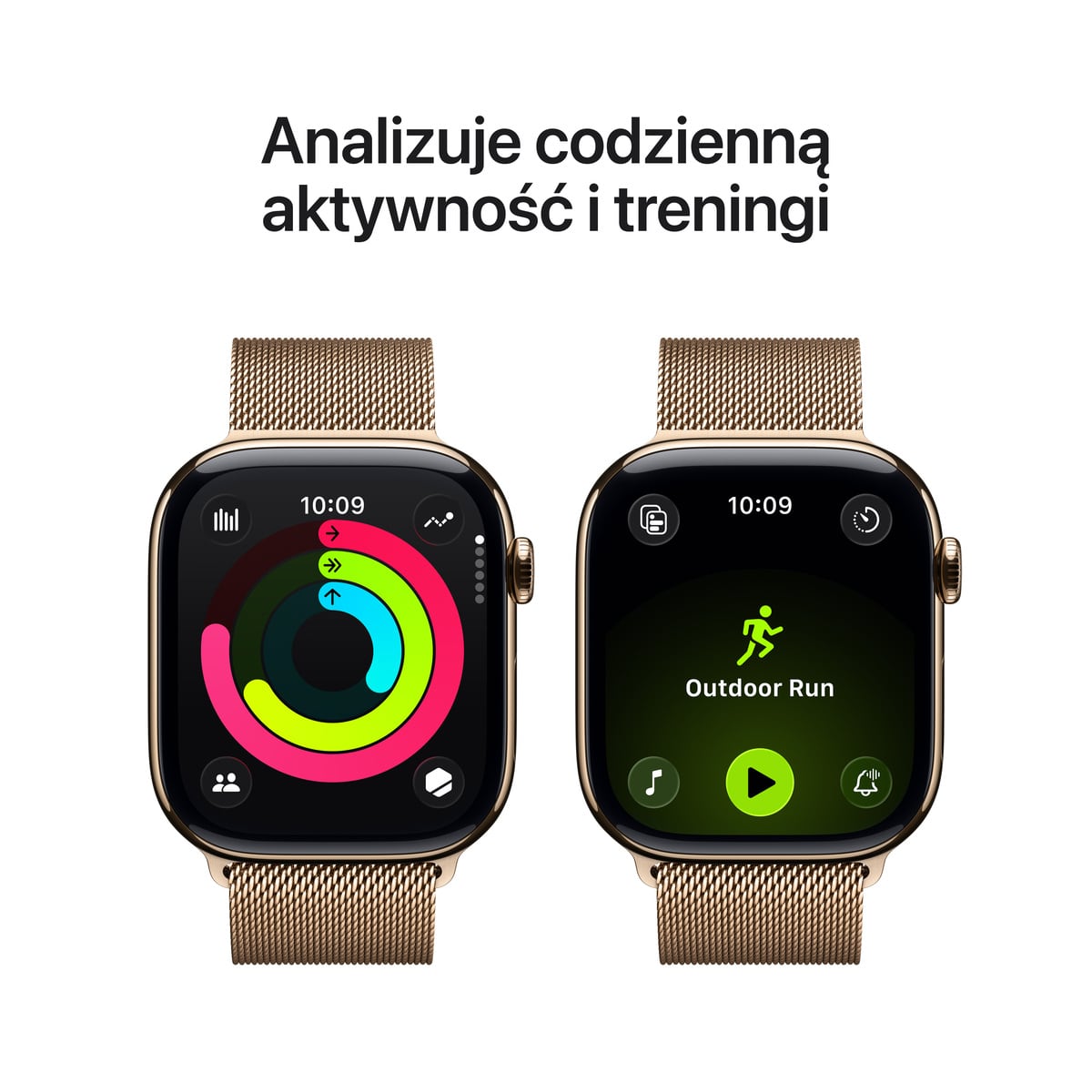 Apple Watch Series 11 GPS + Cellular Koperta 42mm z Tytanu w kolorze Złotym z Bransoletą Mediolańską w kolorze złotym - S/M Apple Watch Series 11 GPS + Cellular Koperta 42mm z Tytanu w kolorze Złotym z Bransoletą Mediolańską w kolorze złotym - S/M