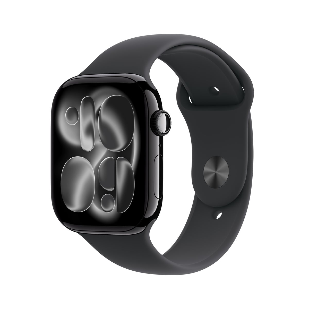 Apple Watch Series 11 GPS + Cellular Koperta 46mm z Aluminium w kolorze Onyksu z Paskiem sportowym w kolorze Czarnym - S/M