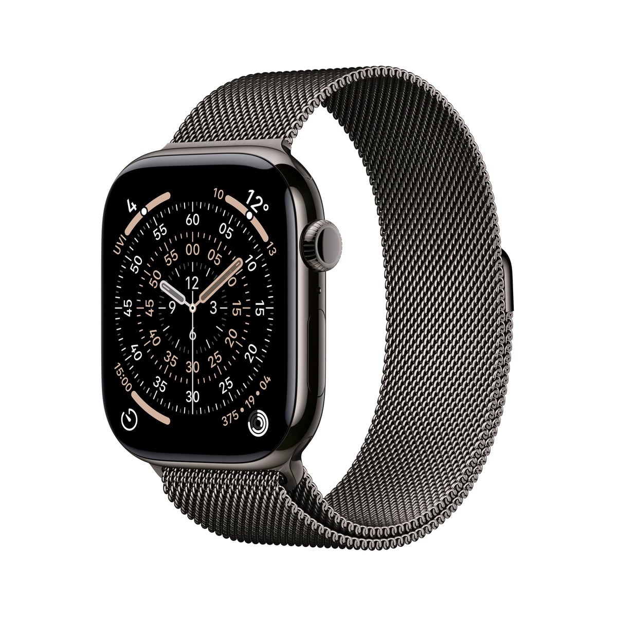 Apple Watch Series 11 GPS + Cellular Koperta 46mm z Tytanu w kolorze Łupku z Bransoletą mediolańską w kolorze łupku - M/L