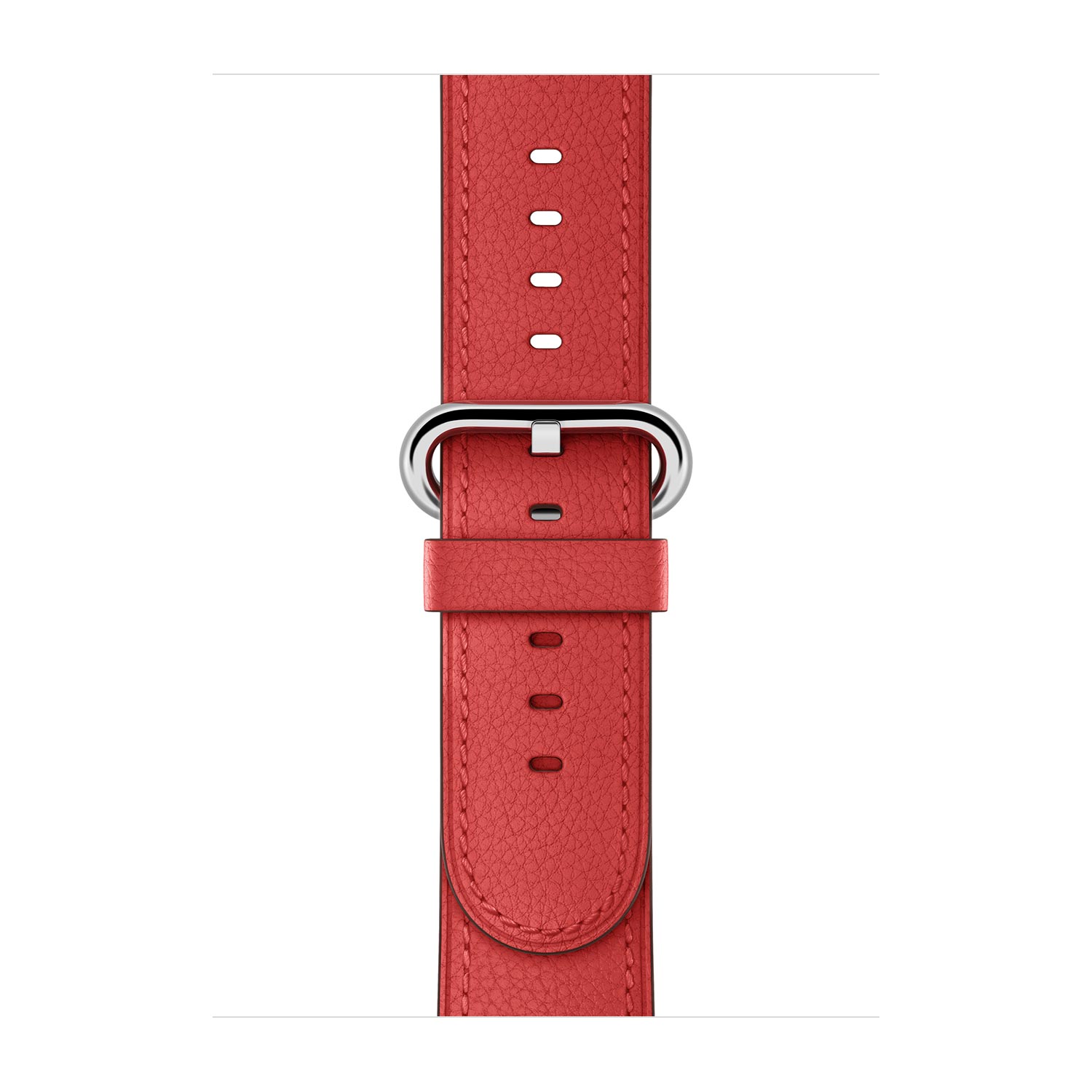 Apple Skórzany pasek z klamrą klasyczną w kolorze czerwonym do koperty 42mm / 44mm / 45mm / 46mm / 49mm - rozmiar M/L Apple Skórzany pasek z klamrą klasyczną w kolorze czerwonym do koperty 42mm / 44mm / 45mm / 46mm / 49mm - rozmiar M/L