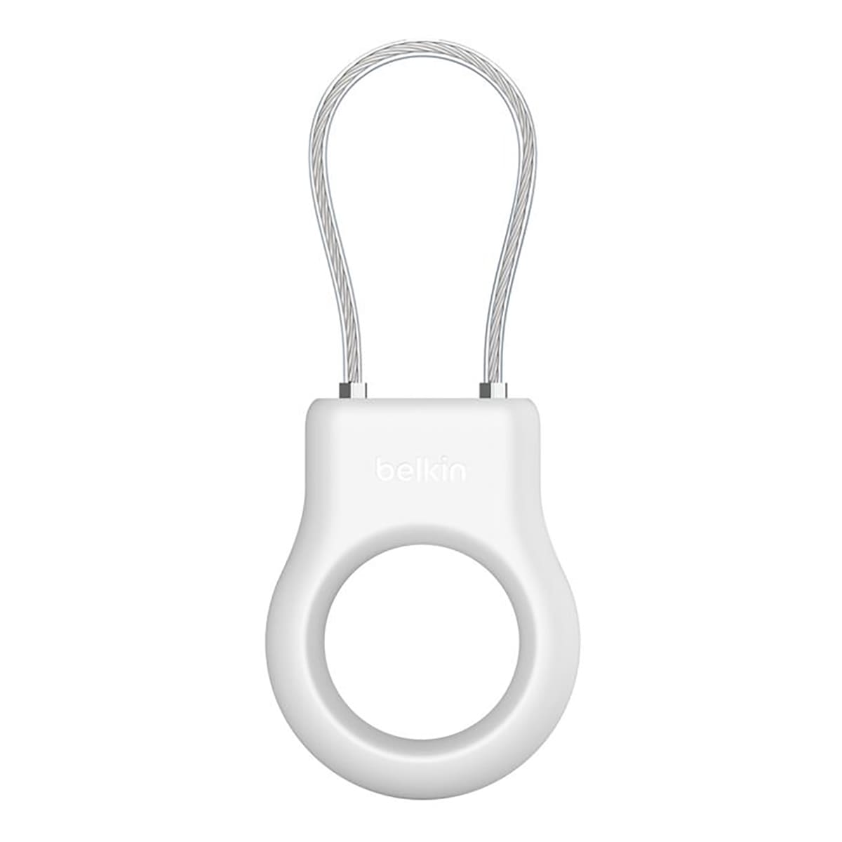 Belkin Secure Holder Etui do AirTag ze stalową linką - Białe