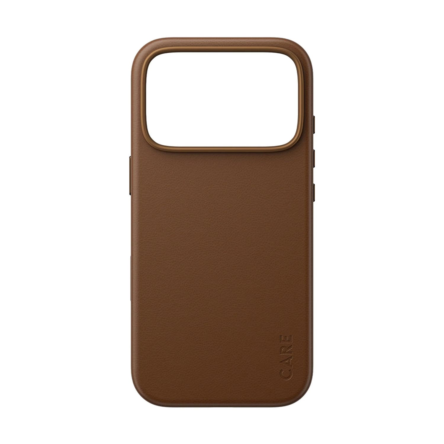 CARE by PanzerGlass Solo Vegan Leather Etui skórzane do iPhone 18 Pro / 17 Pro kompatybilne z MagSafe - Brązowe 