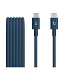 Apple Beats Pleciony przewód USB-C na USB-C (1,5m) - Elektryzujący granatowy - MDGE4EE/A