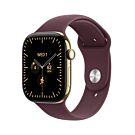Apple Watch Series 12 GPS + Cellular Koperta 42mm z Tytanu w kolorze Żywego złota z Paskiem sportowym w kolorze Burgunda - S/M - MJGJ4MP/A