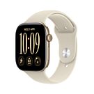 Apple Watch Series 12 GPS Koperta 42mm z Aluminium w kolorze Jasnego złota z Paskiem sportowym w kolorze Piasku - M/L - MJEE4MP/A