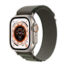 Apple Watch Ultra GPS + Cellular Koperta 49mm z Tytanu z Opaska Alpine w kolorze zielonym - rozmiar S