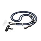 ERPOWER Snake Lanyard Smycz z kablem USB-C do USB-C 240W i blokerem danych 1,5m - Granatowa - ERPWSL-NBL