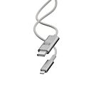 LINQ - 8K/60Hz Pro Kabel USB-C na DisplayPort 2m - Srebrny - LQCCD200