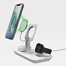 Mophie Snap+ Ładowarka bezprzewodowa 3w1 kompatybilna z MagSafe / 15W - Biała - MOP401309540