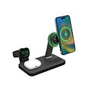 Mophie Snap+ Ładowarka bezprzewodowa 3w1 kompatybilna z MagSafe / 15W - Czarna - MOP401309756