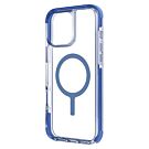 UNIQ Combat Etui do iPhone 16 kompatybilne z MagSafe - Przezroczyste / Niebieskie - Uni001336