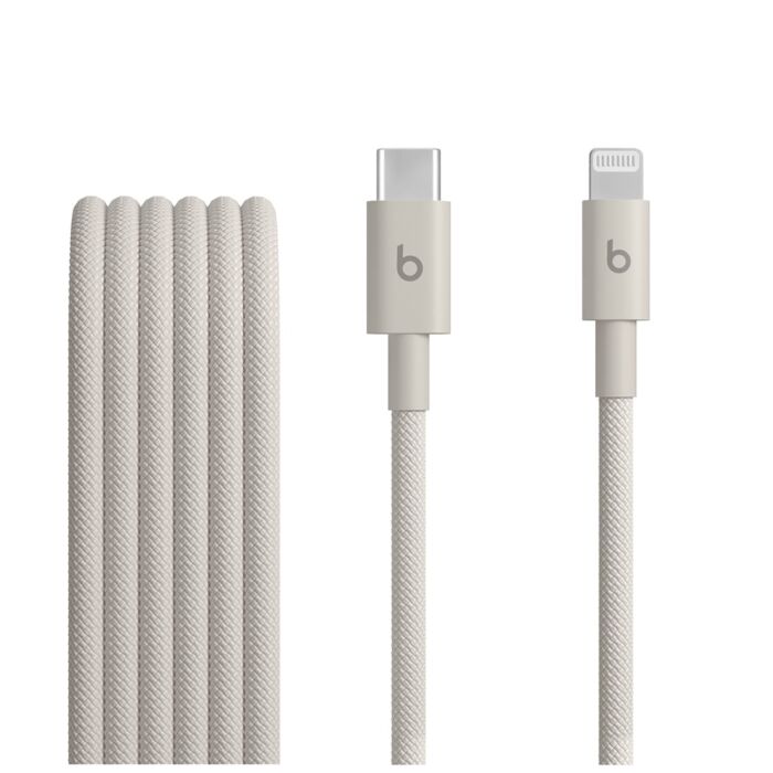 Apple Beats Pleciony przewód USB-C na Lightning (1,5m) - Błyskawiczny beż - MDGL4EE/A - zdjęcie 1 z 3