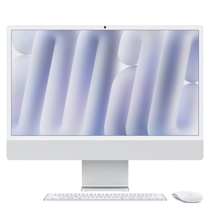 Apple iMac 24" M6 10-core CPU + 10-core GPU / 16GB RAM / 256GB SSD / Magic Keyboard / Magic Mouse / Srebrny (Silver) - MH064ZE/A - zdjęcie 1 z 8