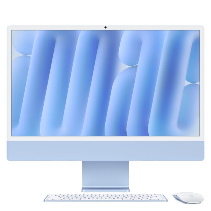 Apple iMac 24" M6 12-core CPU + 12-core GPU / 16GB RAM / 512GB SSD / Magic Keyboard z Touch ID / Magic Mouse / Gigabit Ethernet / Niebieski (Blue) - MH1J4ZE/A - zdjęcie 1 z 8