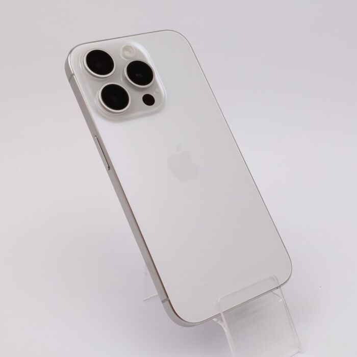 Apple iPhone 15 Pro 256GB Tytan biały (White Titanium) - Outlet - VMIPN15PWX/E/RB - zdjęcie 1 z 6