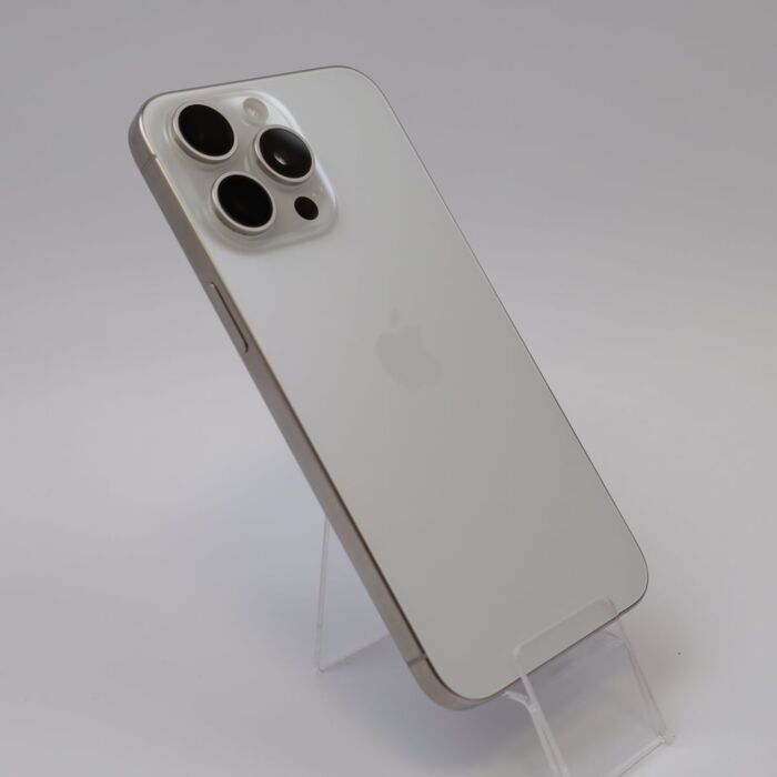 Apple iPhone 15 Pro Max 256GB Tytan biały (White Titanium) - IPN15PMWXM/E/4 - zdjęcie 1 z 5