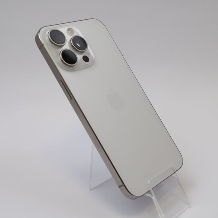 Apple iPhone 15 Pro Max 256GB Tytan biały (White Titanium) - IPN15PMWXM/E/5 - zdjęcie 1 z 5