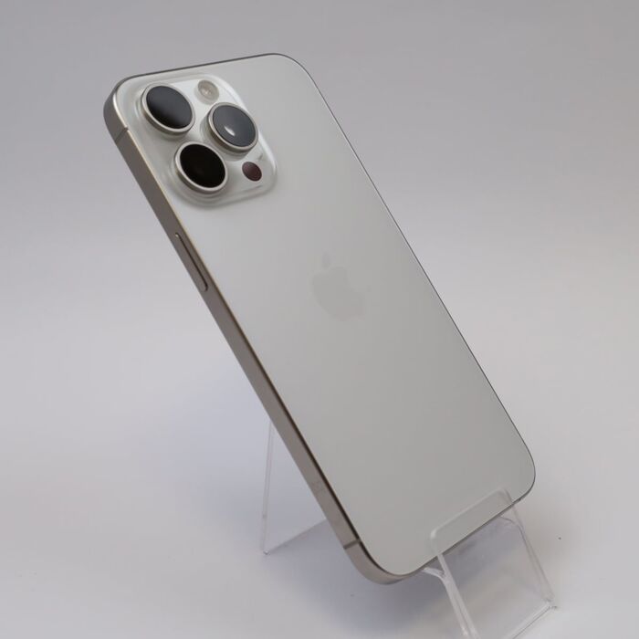 Apple iPhone 15 Pro Max 256GB Tytan biały (White Titanium) - IPN15PMWXM/E/7 - zdjęcie 1 z 5