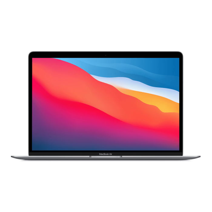 Apple MacBook Air 13,3 M1 8-rdzeniowy CPU + 7-rdzeniowy GPU / 16GB / 256GB SSD / Klawiatura US / Gwiezdna Szarość (Space Gray) – Outlet - MQTY3LL/A/C982 - zdjęcie 1 z 3