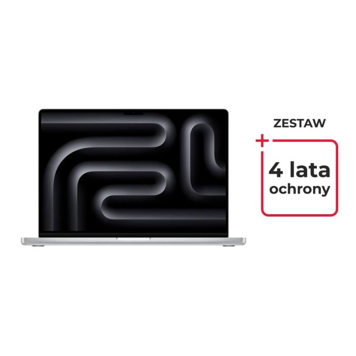 Apple MacBook Pro 16 M4 Pro 14-core CPU + 20-core GPU / 24GB / 512GB SSD / Klawiatura US / Srebrny (Silver) + Service Pack Platinum PRO 4 lata - MX2T3/A/5/US/BF5 - zdjęcie 1 z 9