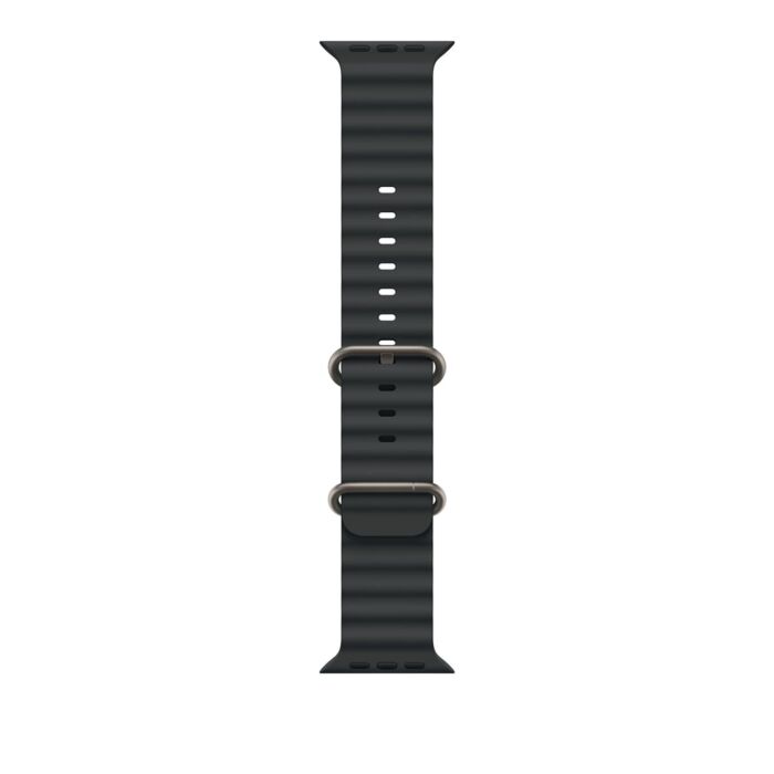 Apple Pasek Ocean w kolorze czarnym z elementami z tytanu w kolorze naturalnym do koperty 44mm / 45mm / 46mm / 49mm - rozmiar uniwersalny - AWBFBK0/V - zdjęcie 1 z 3
