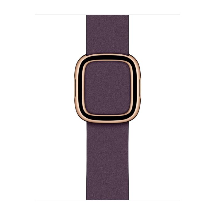 Apple Pasek z klamrą nowoczesną w kolorze śliwki do koperty 38mm / 40mm / 41mm / 42mm - rozmiar S – Outlet - 923-03627/X548 - zdjęcie 1 z 3