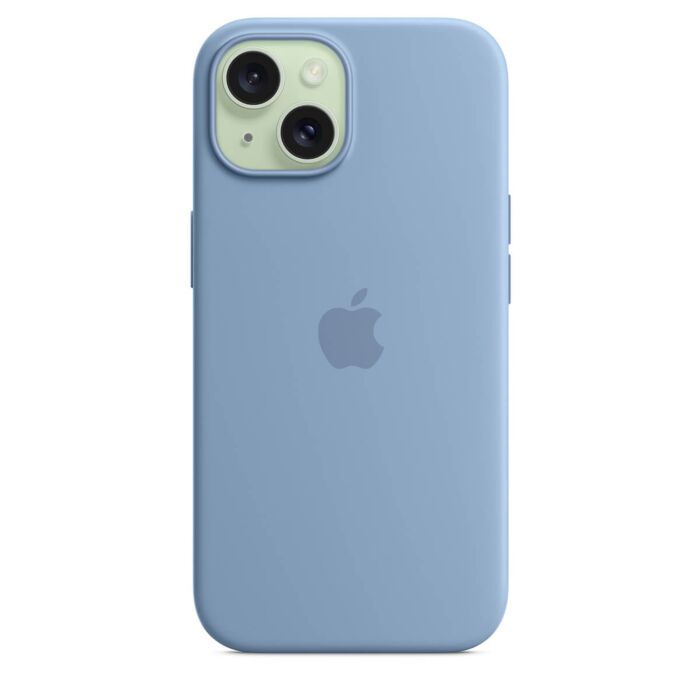 Apple Silikonowe etui do iPhone 15 Plus z MagSafe – Zimowy błękit-OUTLET - MT193ZM/A/X644 - zdjęcie 1 z 6