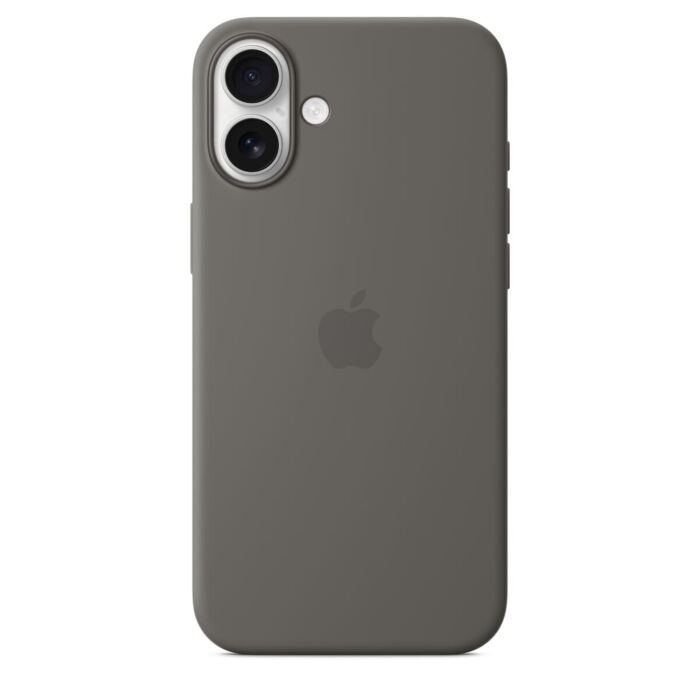 Apple Silikonowe etui do iPhone 16 Plus z MagSafe - Górska Szarość – Outlet - MYYC3/R - zdjęcie 1 z 5