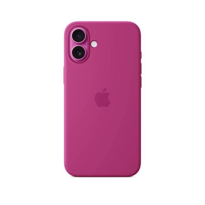 Apple Silikonowe etui do iPhone 16 Plus z MagSafe - Żywy róż – Outlet - MYYE3/R - zdjęcie 1 z 5