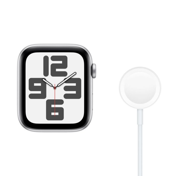 Apple Watch SE GPS + Cellular Koperta 44mm z Aluminium w kolorze Srebrnym - bez paska – Outlet - MXSE44S/K/W379 - zdjęcie 1 z 3