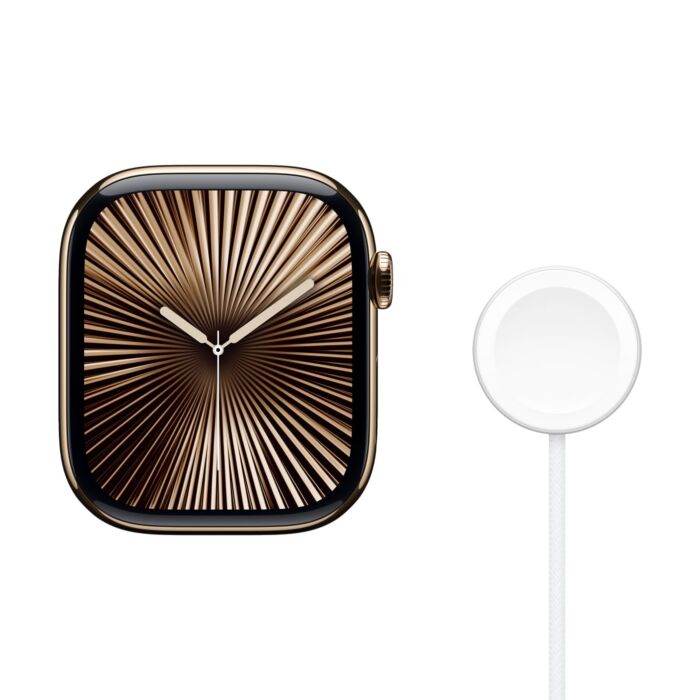 Apple Watch Series 10 GPS + Cellular Koperta 42mm z Tytanu w kolorze Złotym - bez paska - Outlet - MX083/K/W412 - zdjęcie 1 z 4