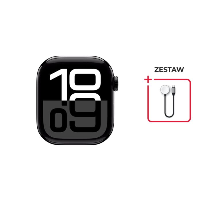 Apple Watch Series 10 GPS Koperta 46mm z Aluminium w kolorze Onyksu + Satechi Ładowarka Magnetyczna - AW10J1/X/ST - zdjęcie 1 z 5