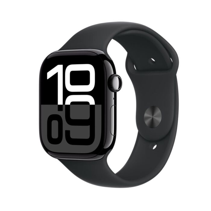 Apple Watch Series 10 GPS Koperta 46mm z Aluminium w kolorze Onyksu z Paskiem sportowym w kolorze Czarnym - S/M - Demo – Outlet - 3N496Z/A/W301 - zdjęcie 1 z 3