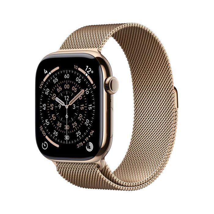 Apple Watch Series 11 GPS + Cellular Koperta 42mm z Tytanu w kolorze Złotym z Bransoletą Mediolańską w kolorze złotym - S/M – Outlet - MF8Y4MP/A/W375 - zdjęcie 1 z 8